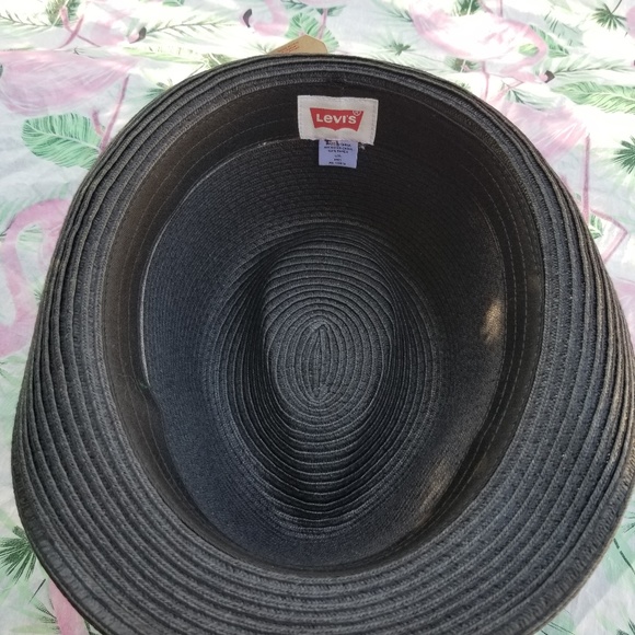 Levi's Men's Fedora NWT Large/XL Black 100% Paper - Picture 3 of 7